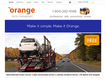 Tablet Screenshot of orangeautotransport.com